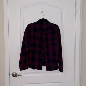 Buffalo plaid button down